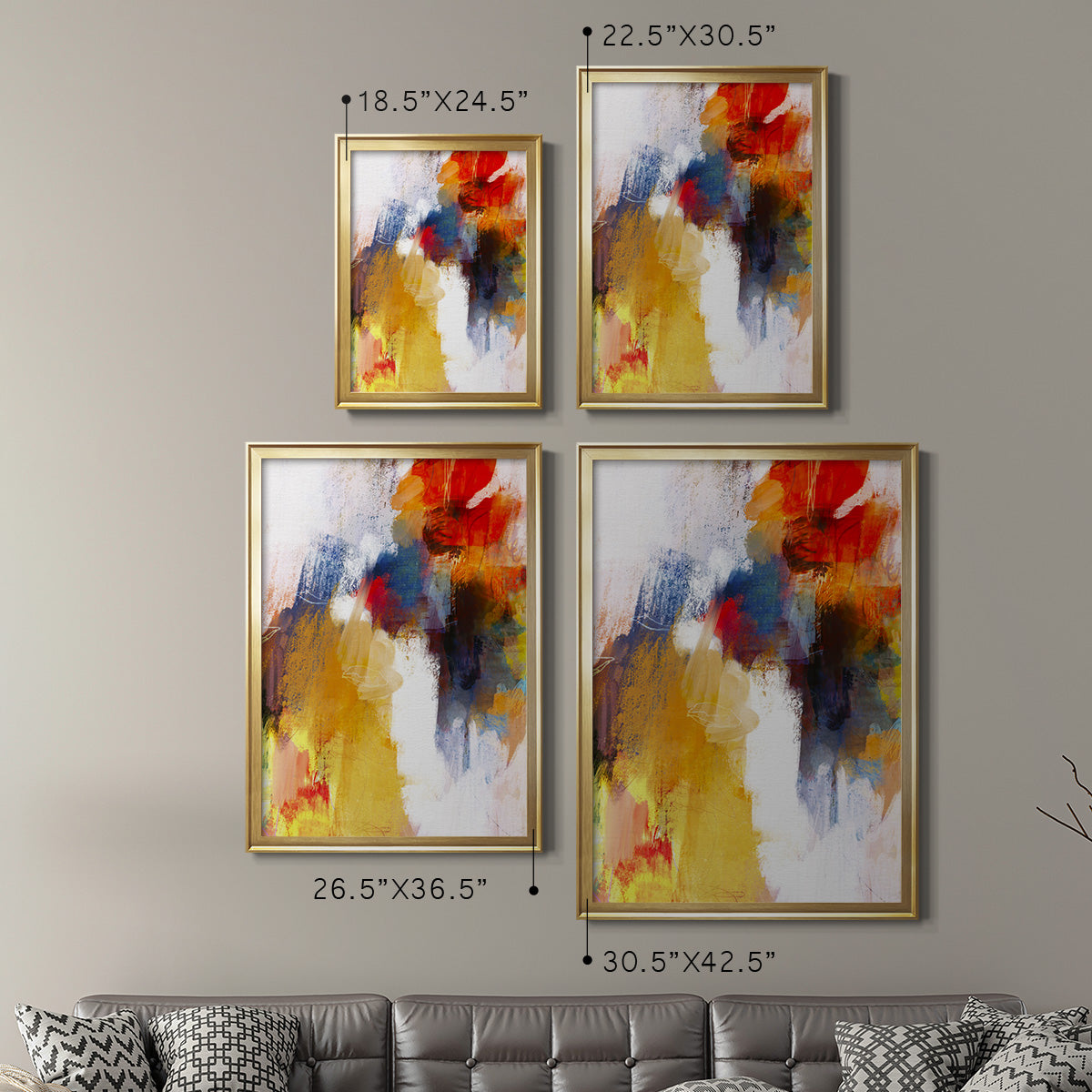 It's a Party I - Modern Framed Canvas Print