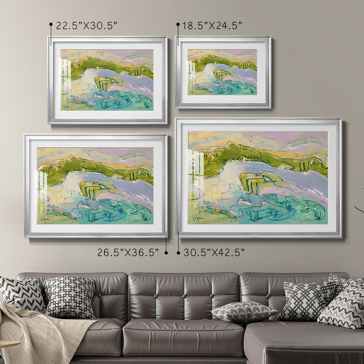 Treasured Island - Modern Framed Art Print