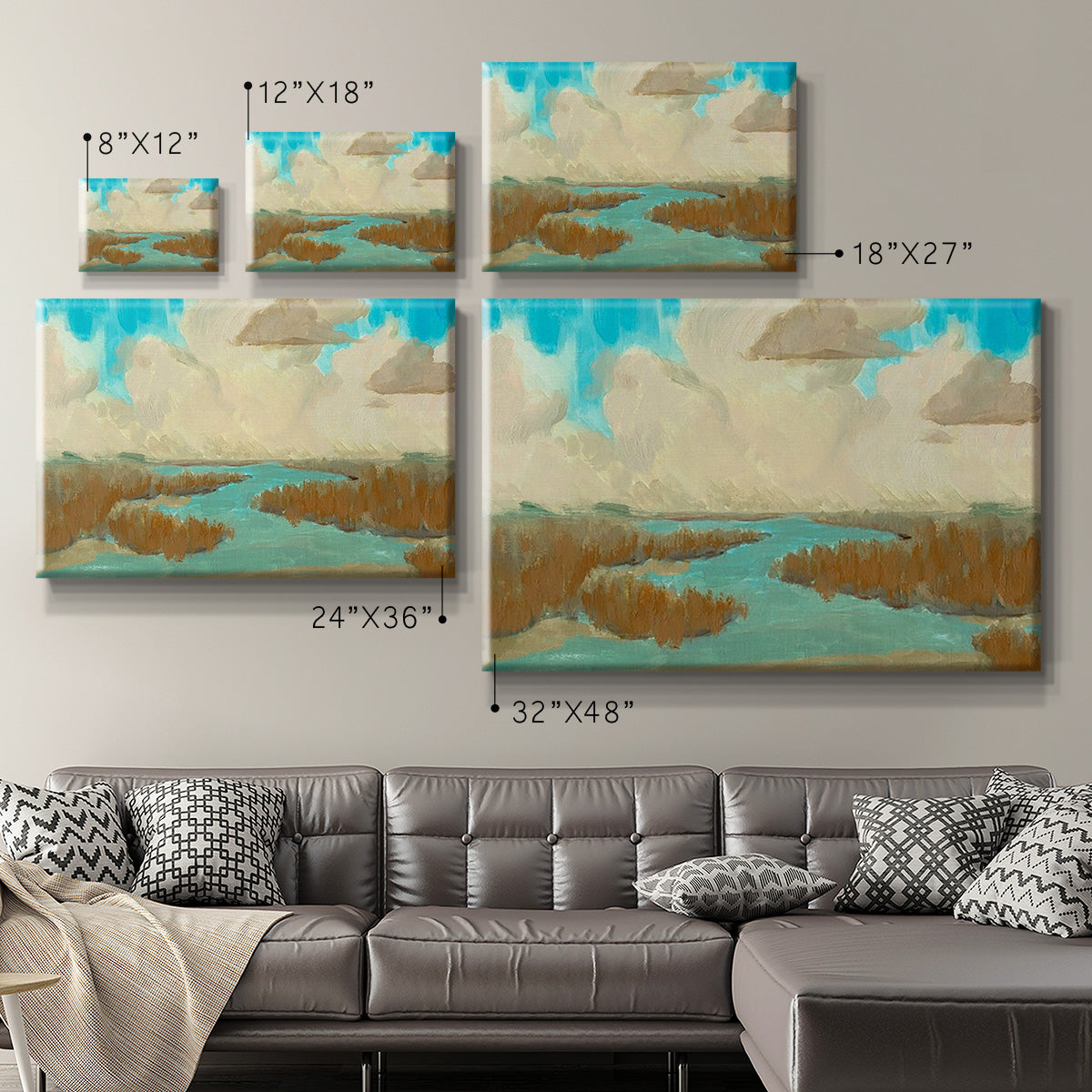 Fripp Island Water I Premium Gallery Wrapped Canvas - Ready to Hang