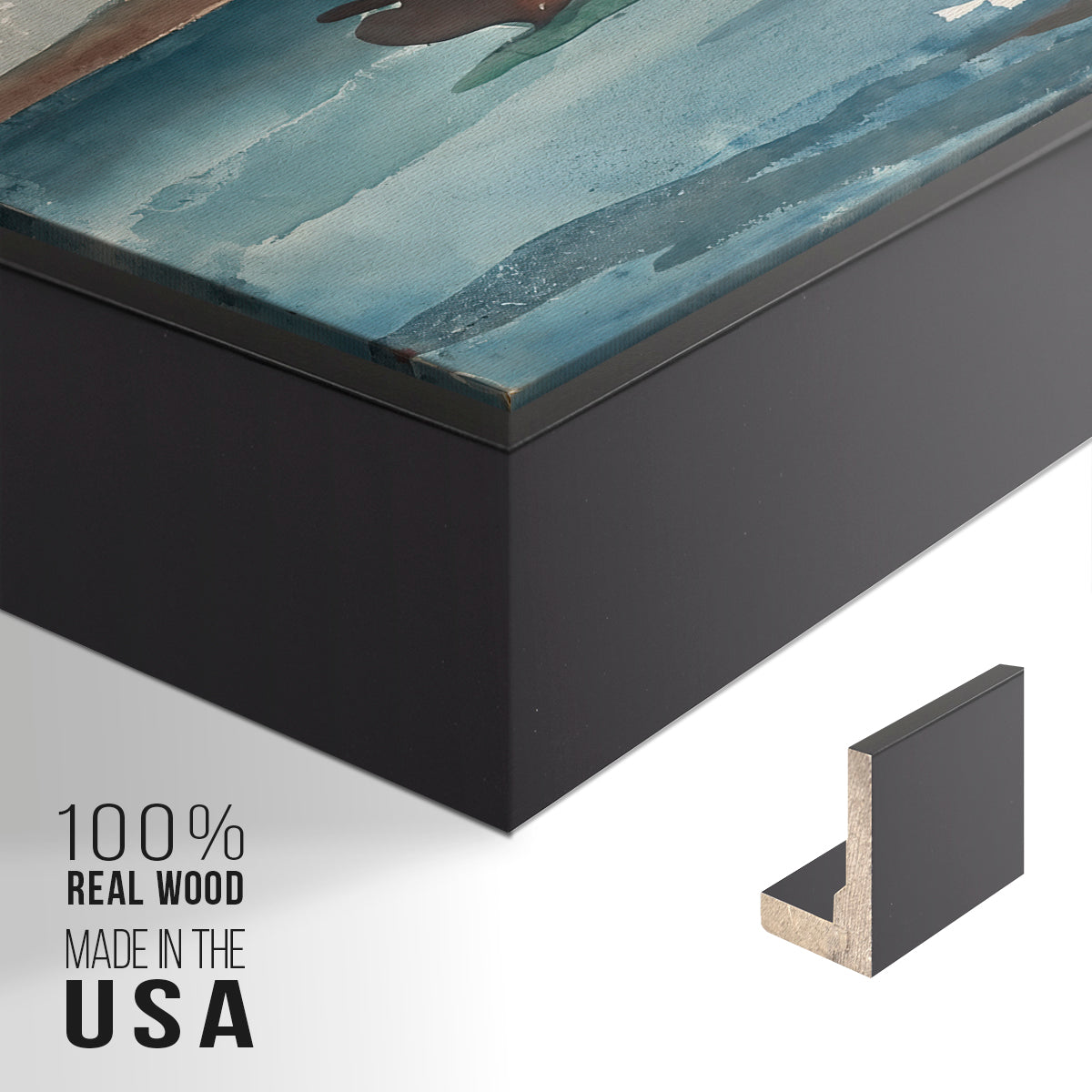 Sloop, Nassau, 1899 - Floater Framed Canvas Print