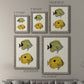 Yellow & Grey Fish III - Premium Framed Canvas 2 Piece Set - Ready to Hang