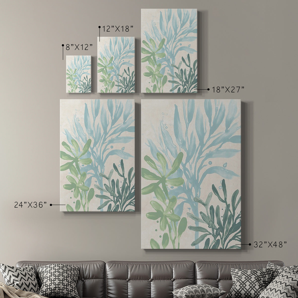 Swaying Seagrass II Premium Gallery Wrapped Canvas - Ready to Hang