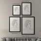 Greek Busts I - Modern Framed Canvas Print