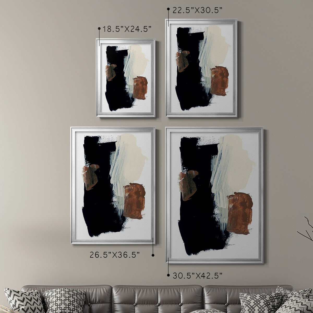 Goldenrod Patch I - Modern Framed Canvas Print