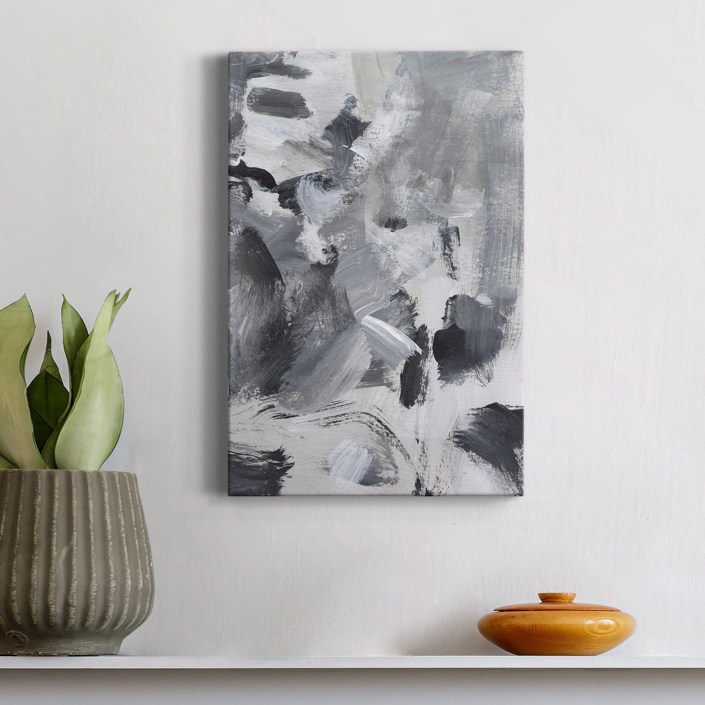 Black & White Mix II Premium Gallery Wrapped Canvas - Ready to Hang