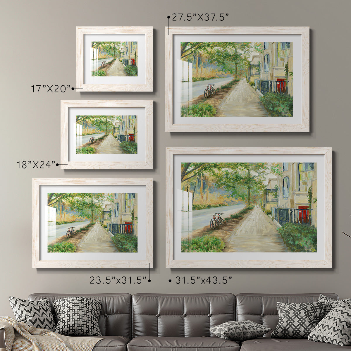 Sunny Side Of The Street - Barnwood Framed Art Print