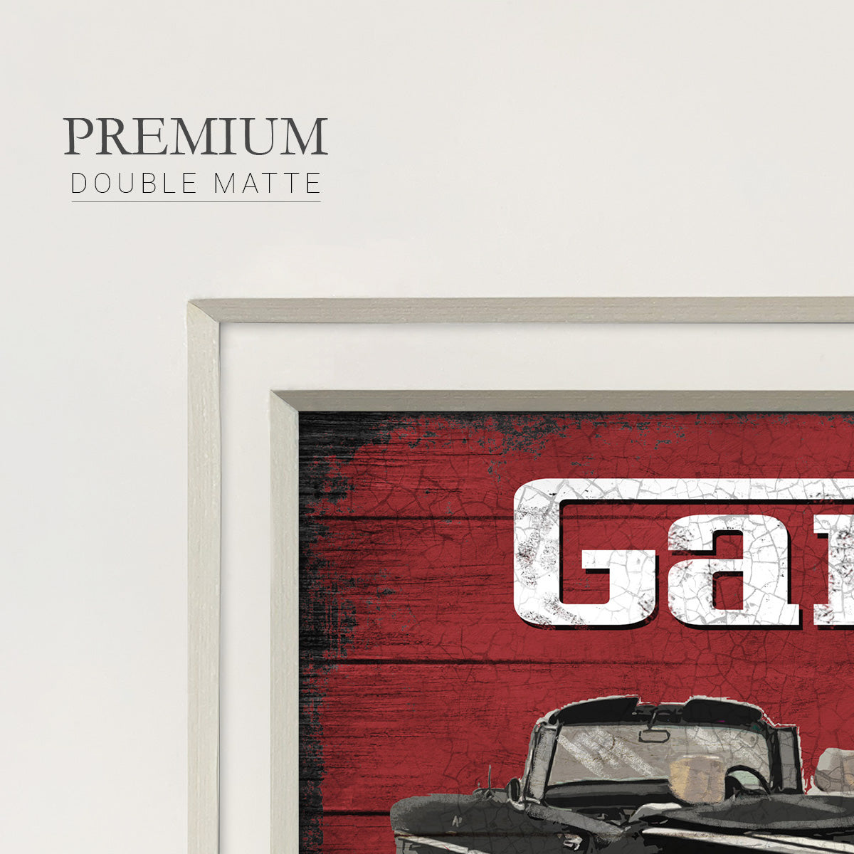 The Garage Premium Framed Print Double Matboard