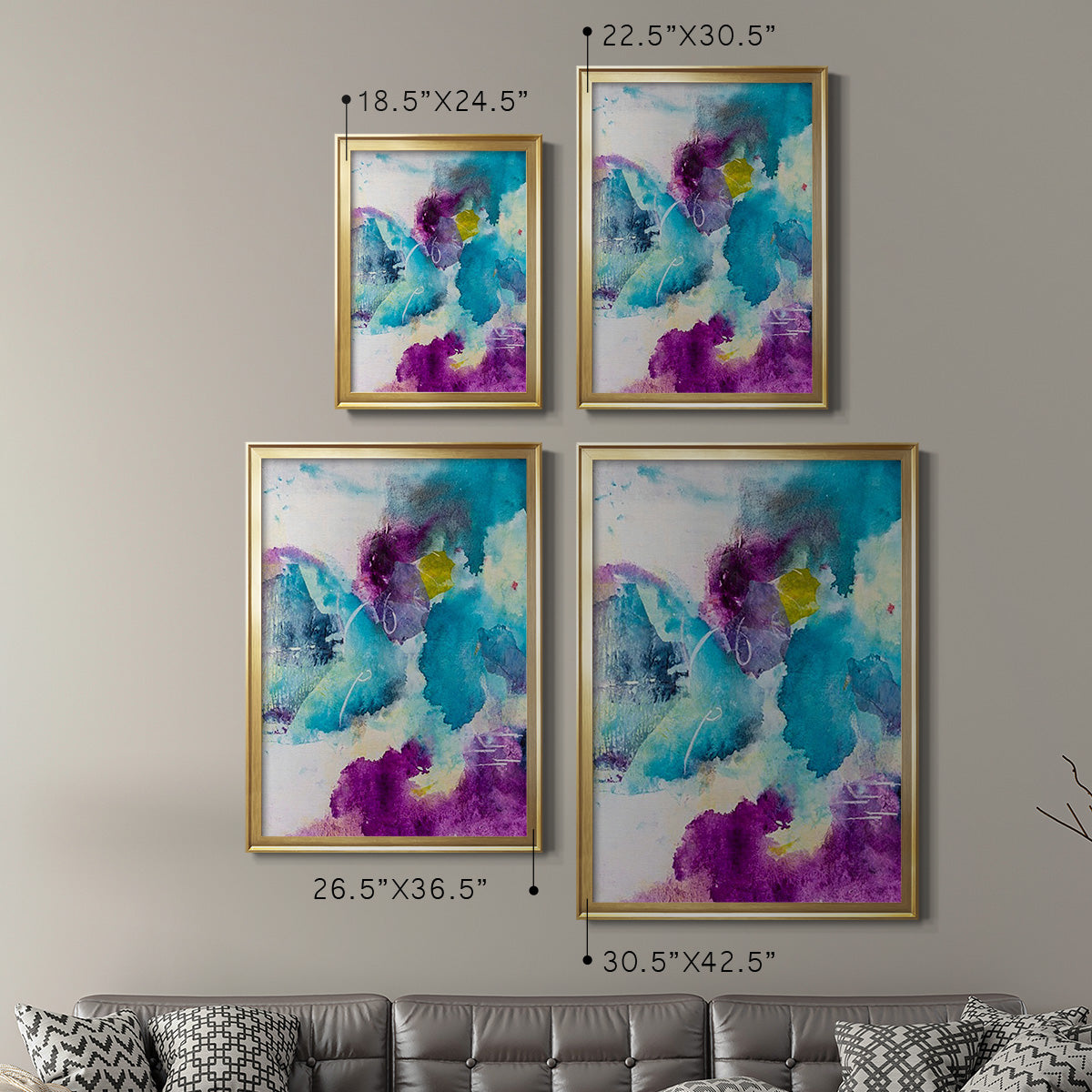 Dreaming I - Modern Framed Canvas Print