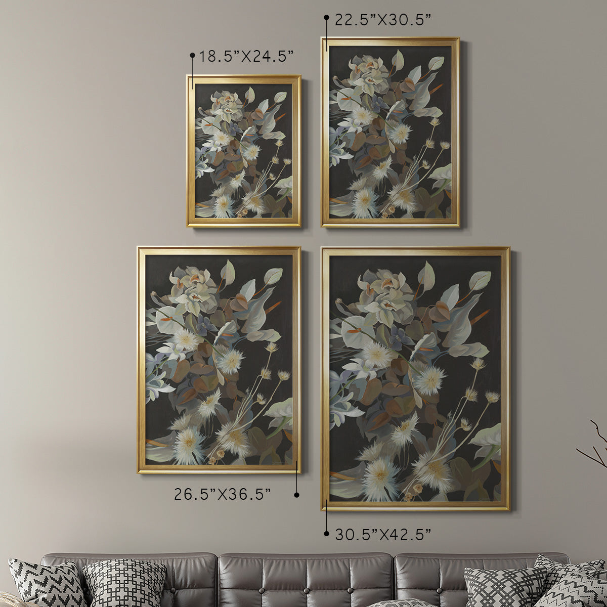 Turn a New Leaf - Modern Framed Canvas Print