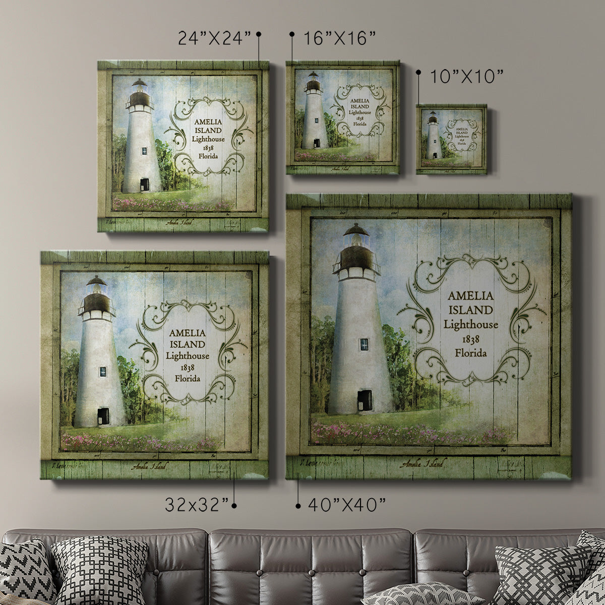 Florida Lighthouse I-Premium Gallery Wrapped Canvas - Ready to Hang