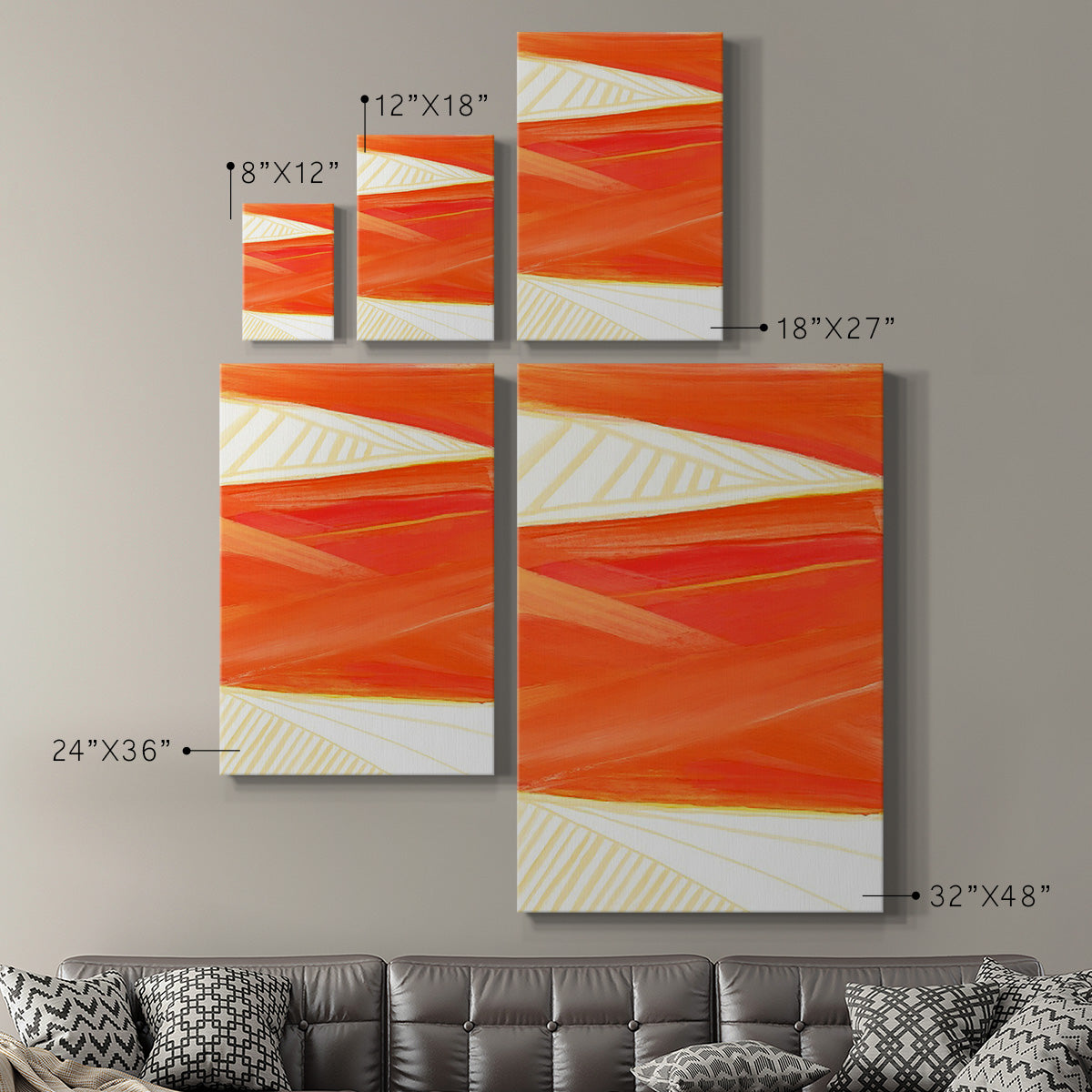 Warm Rays I Premium Gallery Wrapped Canvas - Ready to Hang