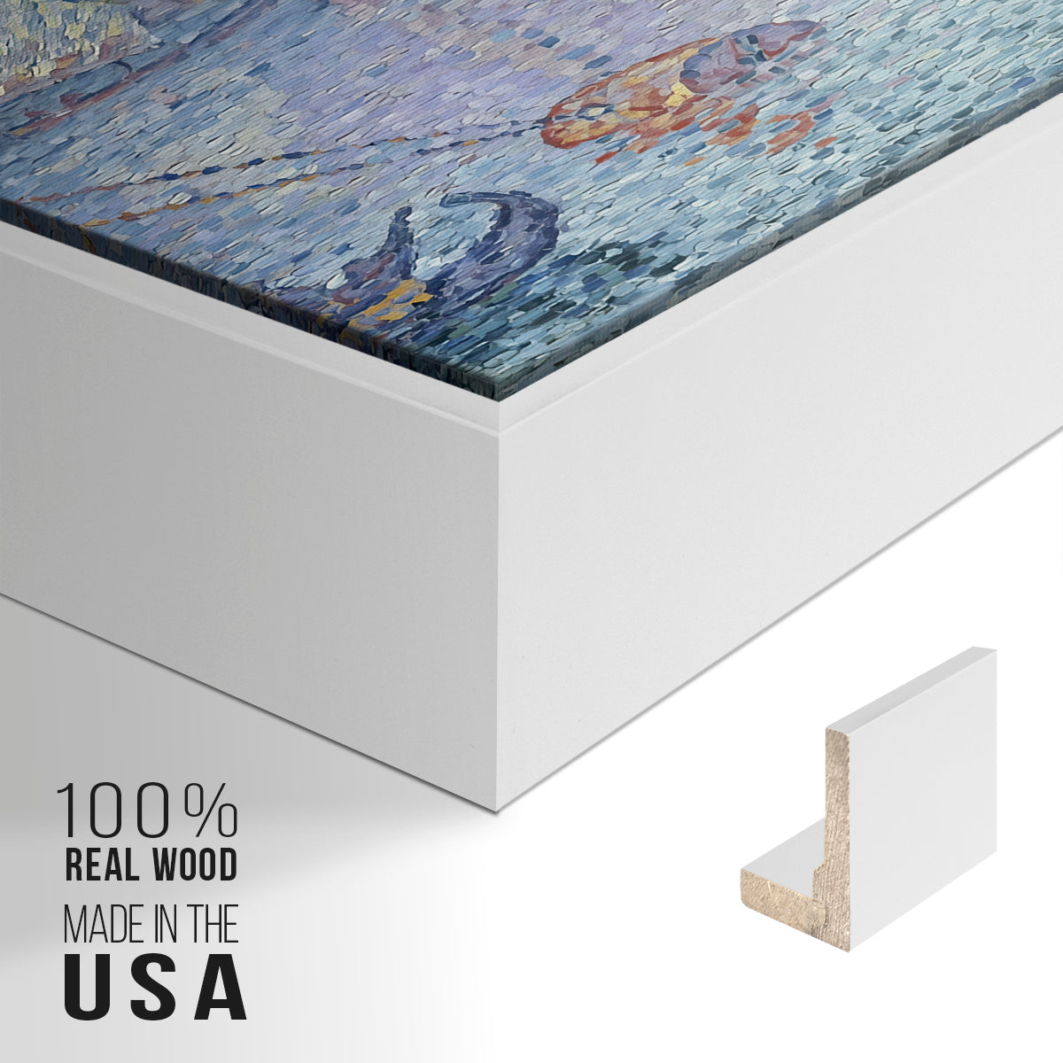 Venice, the Yellow Sail, 1904 - Floater Framed Canvas Print