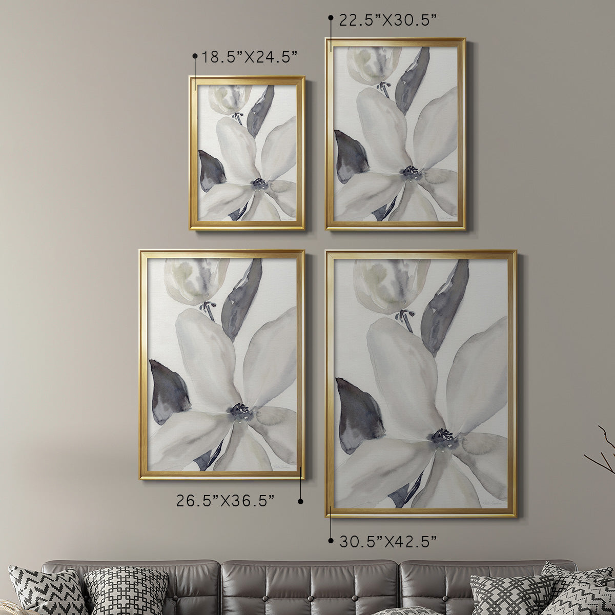 Daybreak Bloom II - Modern Framed Canvas Print