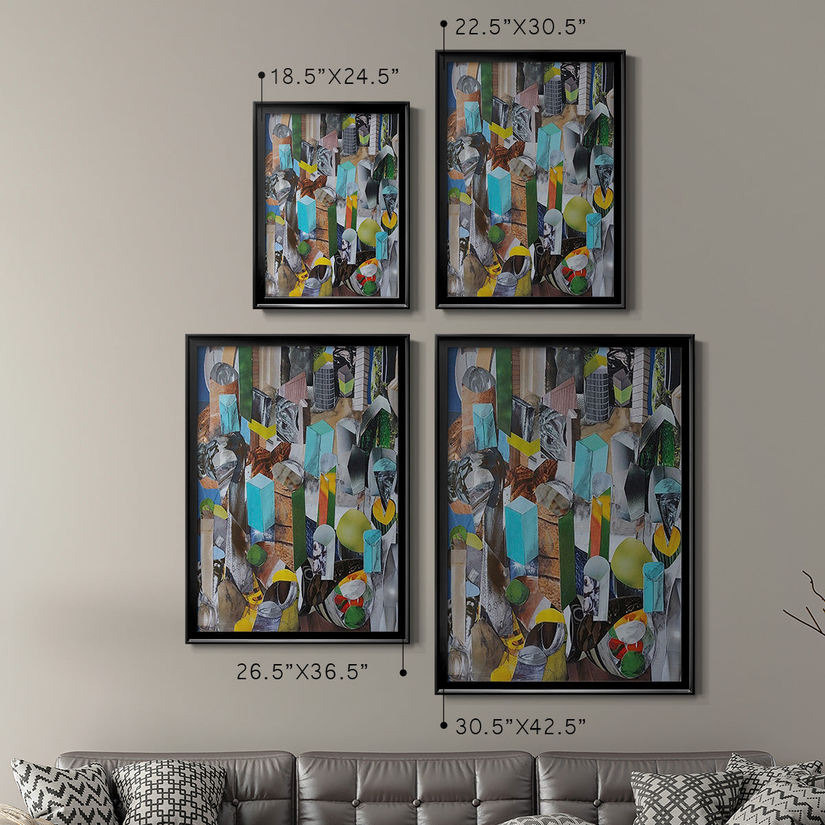 Puerto Vallarta - Modern Framed Canvas Print