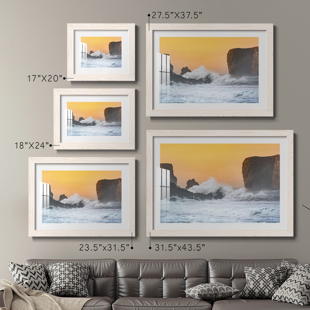 Spray - Barnwood Framed Art Print