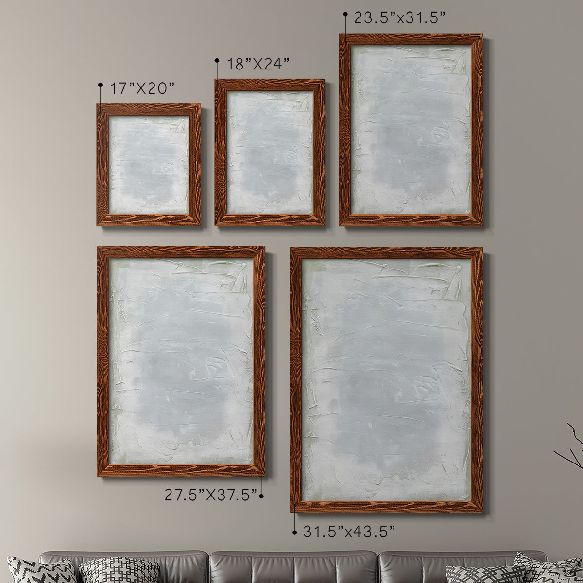 Subtle Transitions I - Premium Framed Canvas 2 Piece Set - Ready to Hang