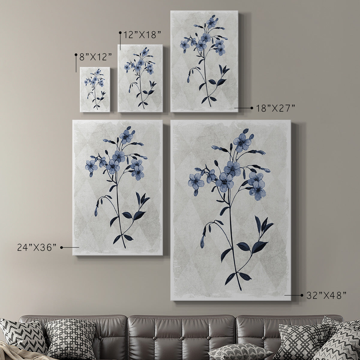 Harlequin Botanical III - Canvas Art Print