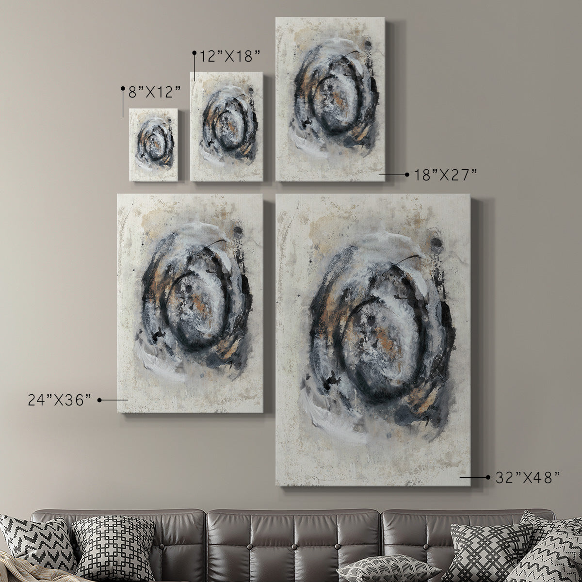 Circular Energy IV Premium Gallery Wrapped Canvas - Ready to Hang