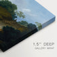 Canvas art print of shepherds tending flock of sheep in open pastoral landscape, highlighting texture and gallery-wrapped edges