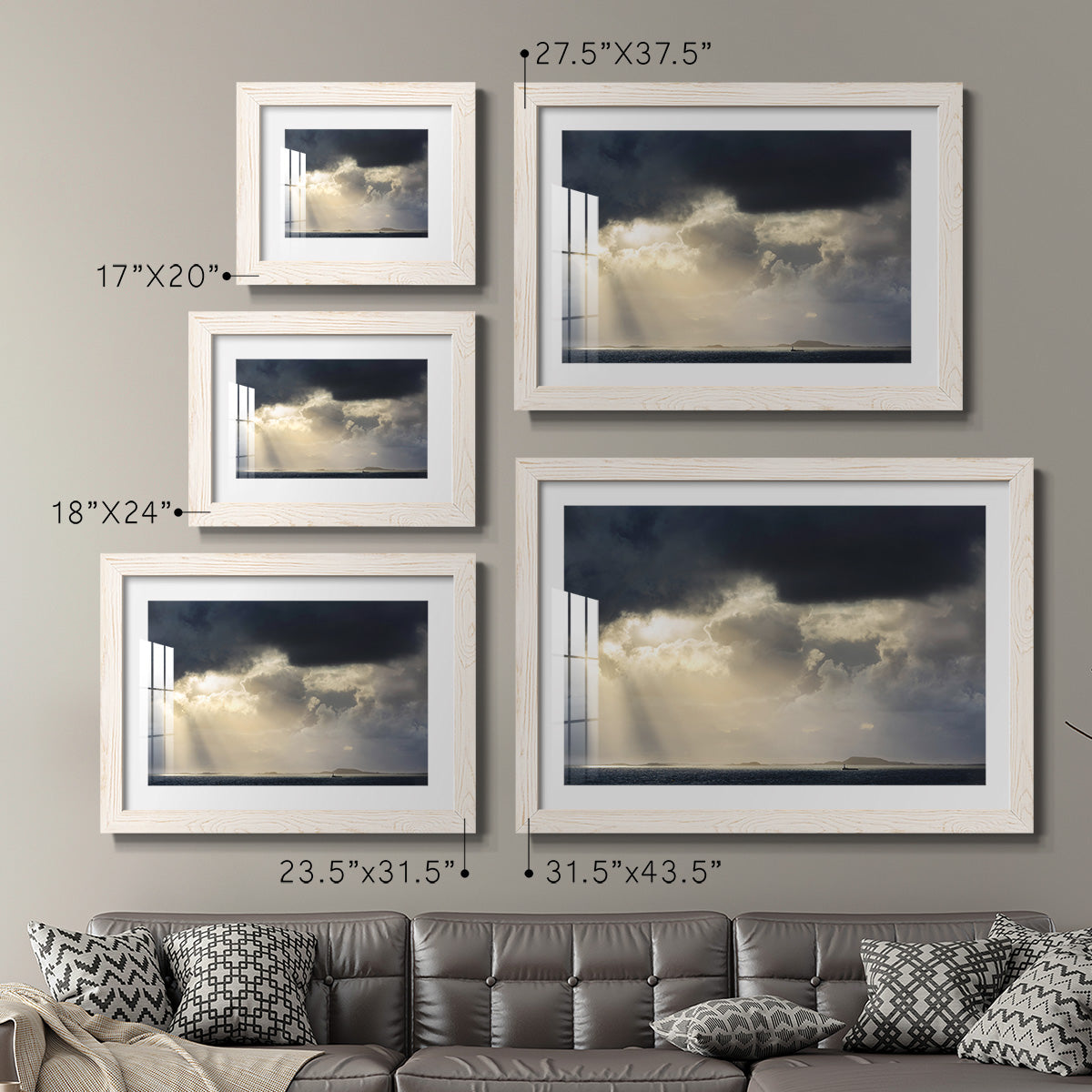Rays of Light - Barnwood Framed Art Print