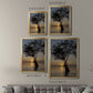 Sunset Silhouette - Modern Framed Canvas Print