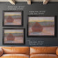 Impressionist haystack sunset scene in winter by Claude Monet in an ornate black frame with gilded inner detail shown in multiple size options.
