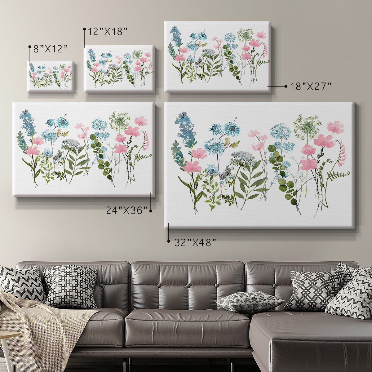 Spring Meadow Premium Gallery Wrapped Canvas - Ready to Hang