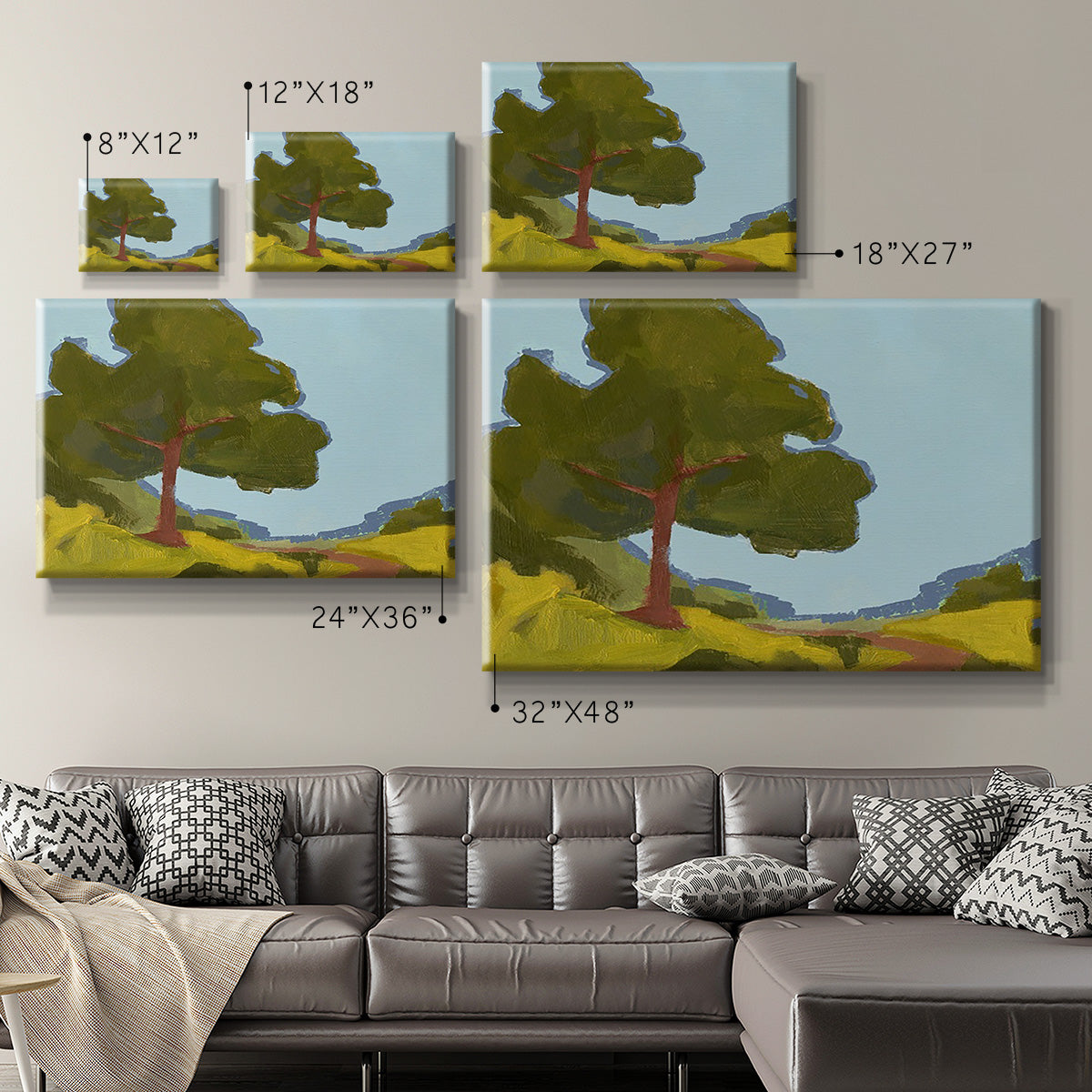 Bright Park II Premium Gallery Wrapped Canvas - Ready to Hang