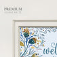 Welcome to Our Home Premium Framed Print Double Matboard