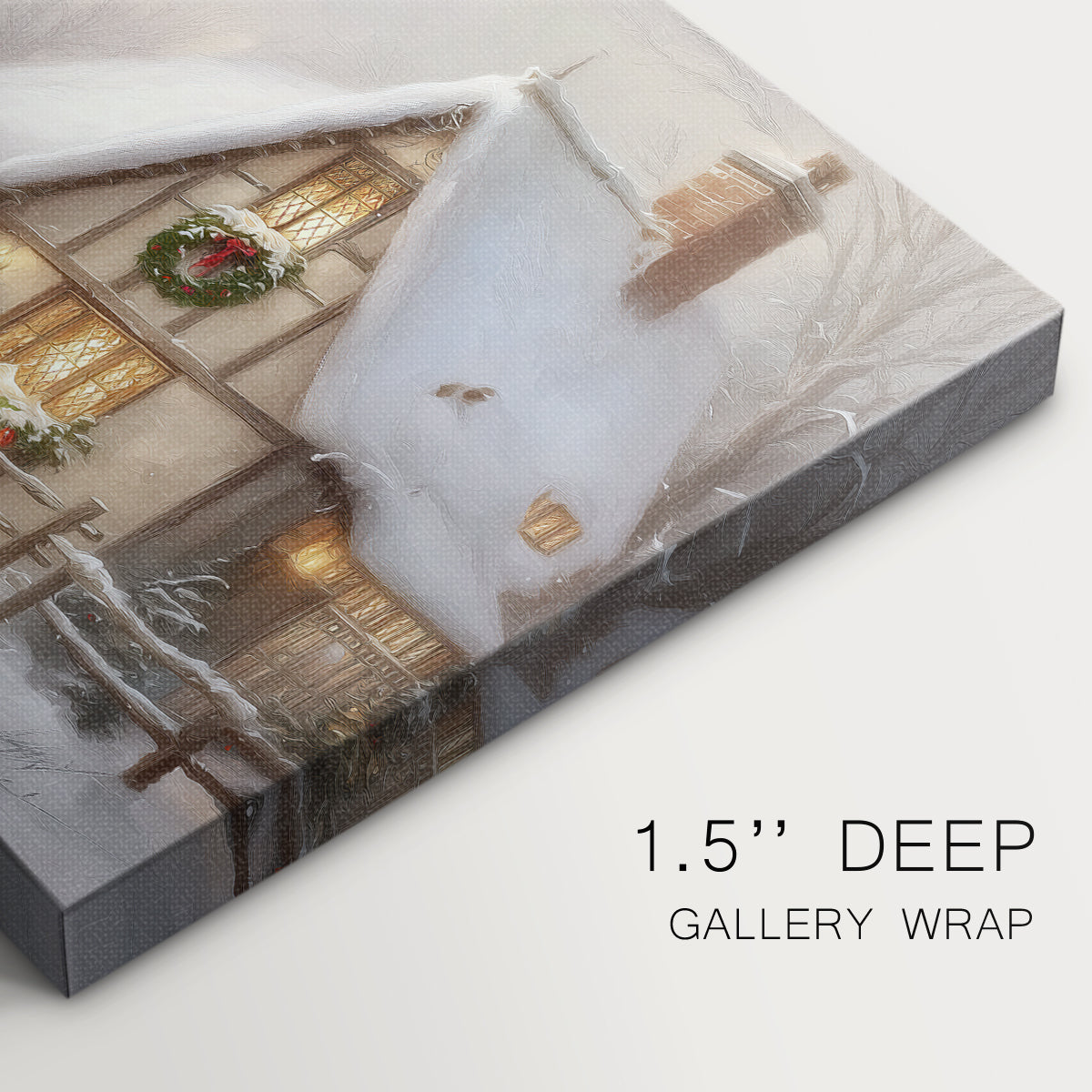 Nativity of Tinsel-Gold Promise - Canvas Art Print