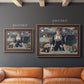 Iconic impressionist café bar scene by Édouard Manet in an ornate bronzed mahogany wood frame shown in multiple size options.