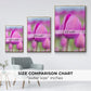 Magenta Stem - Framed Premium Gallery Wrapped Canvas L Frame - Ready to Hang