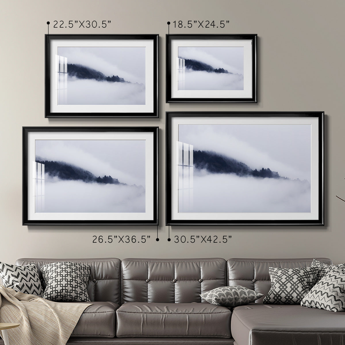 In the Clouds - Modern Framed Art Print