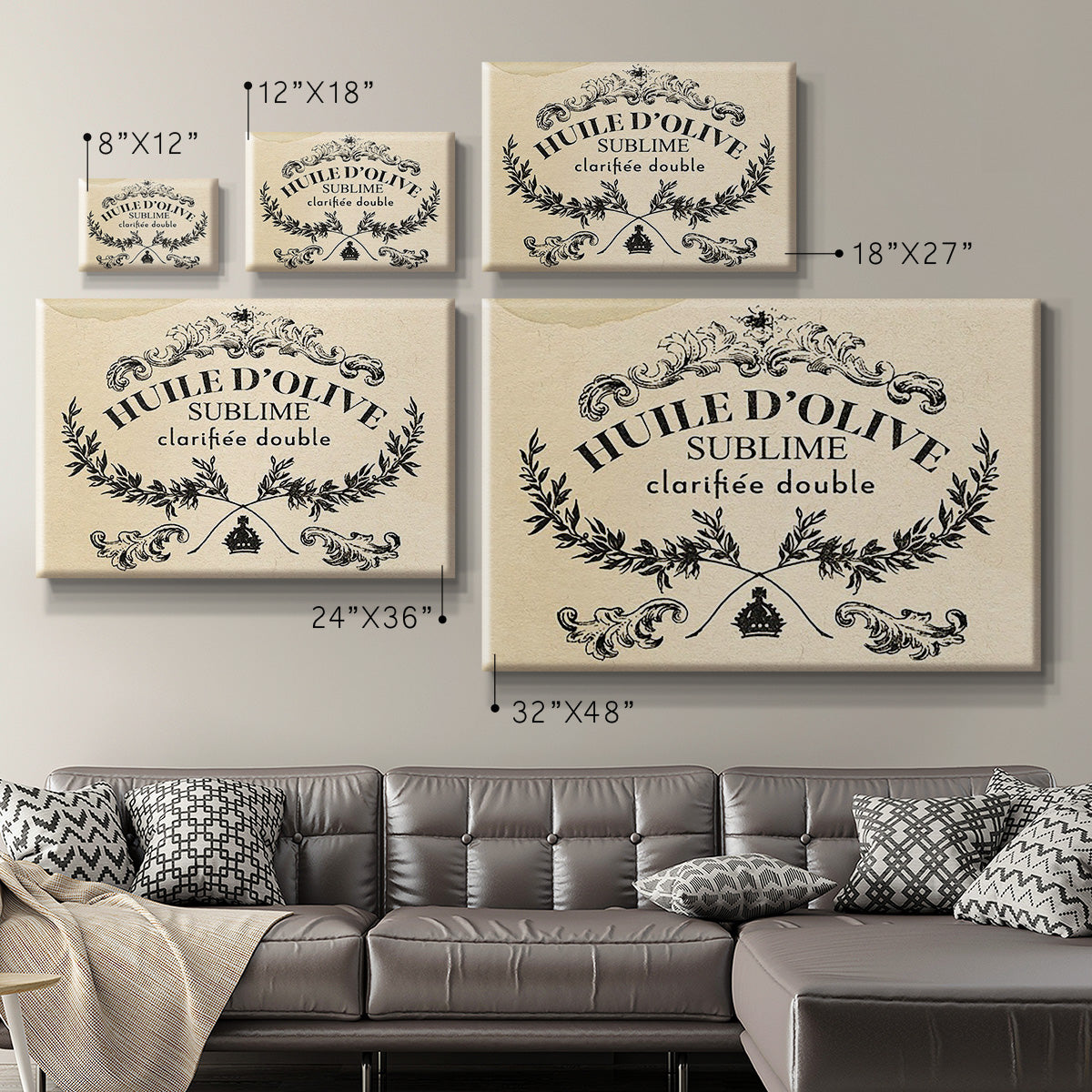 Antique French Label IV - Canvas Art Print