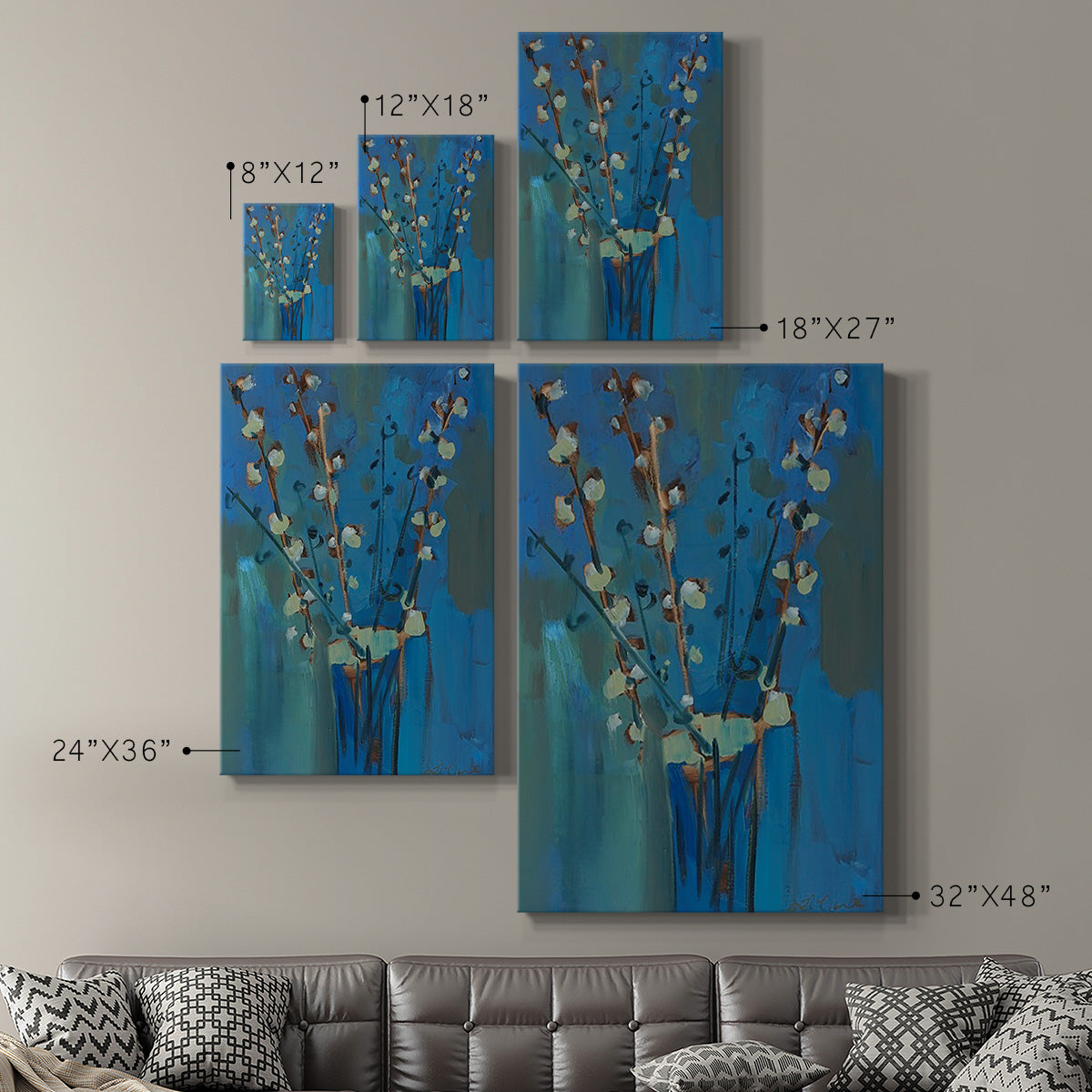 Winter Willow II Premium Gallery Wrapped Canvas - Ready to Hang