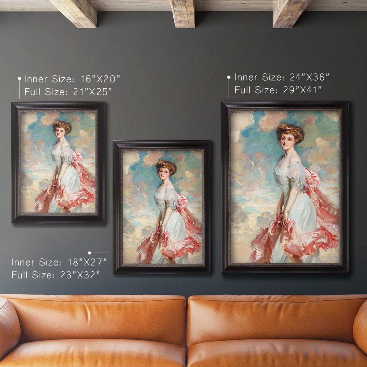 Miss Mathilde Townsend - Ornate Framed Canvas Print