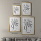 Sketchy Bouquet I - Modern Framed Canvas Print