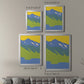 Bright Glacial Lake I - Modern Framed Canvas Print