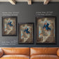 Classical religious depiction of the Assumption of the Virgin by Nicolas Poussin in an ornate black frame with gilded inner detail shown in multiple vertical size options.