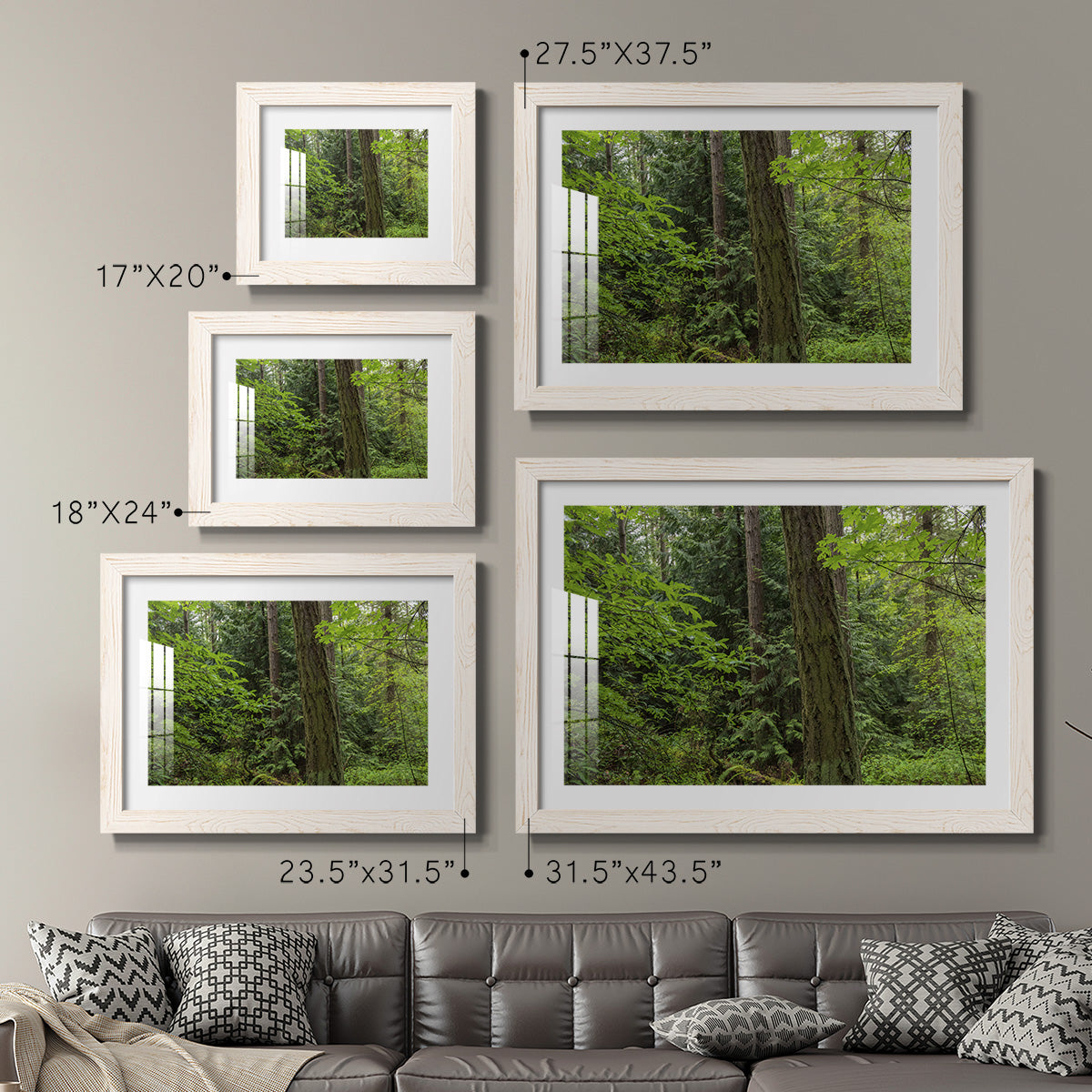 Calm of the Forest - Barnwood Framed Art Print