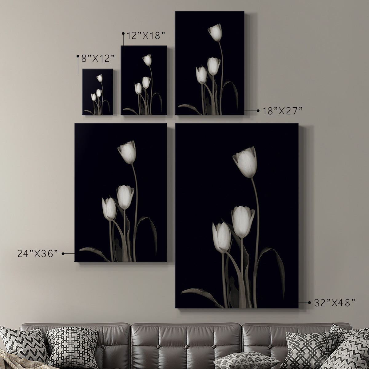 Tulip Pose III - Canvas Art Print