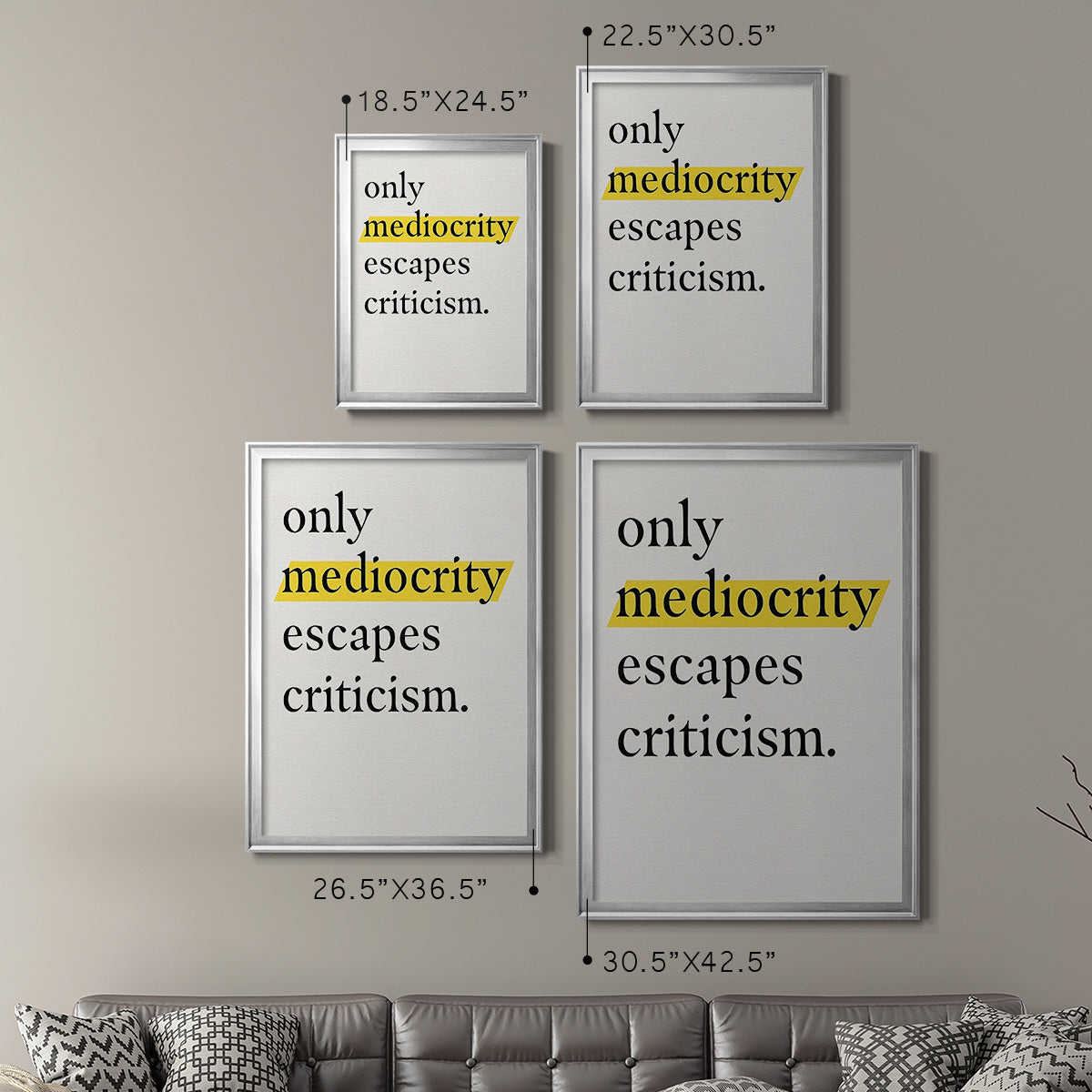 Bro-Inspo II - Modern Framed Canvas Print