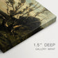 Canvas art print of an early morning landscape with trees and soft light over countryside, highlighting texture and gallery-wrapped edges
