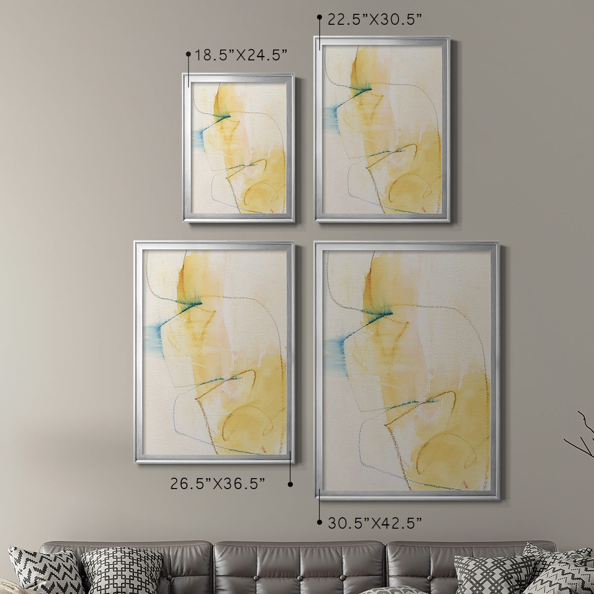Barxan I - Modern Framed Canvas Print