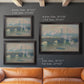 Waterloo Bridge, Gray Day - Ornate Framed Canvas Print