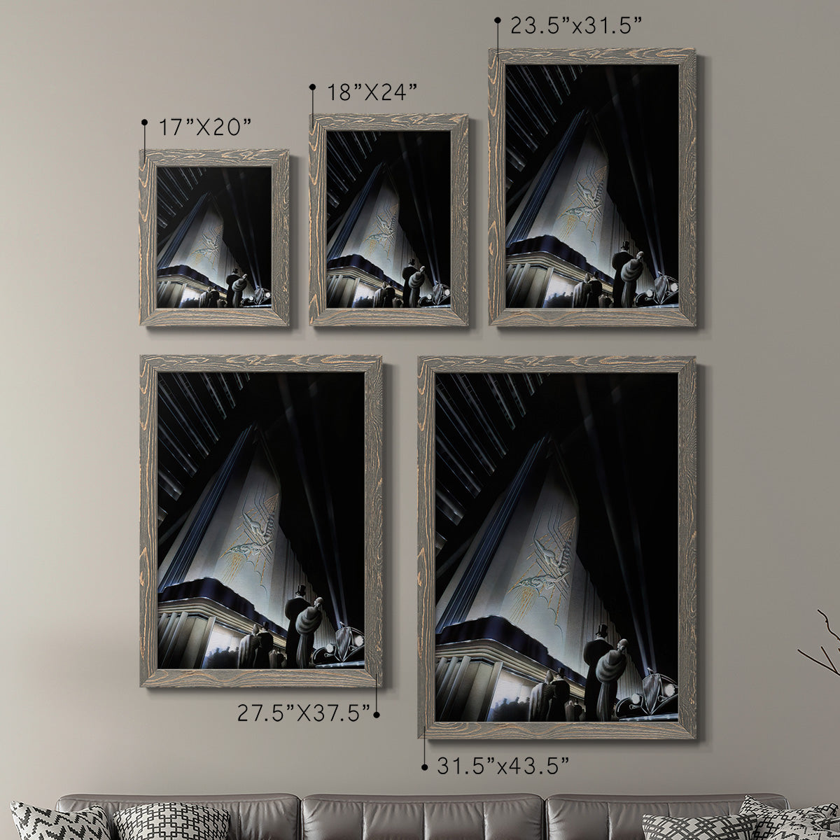 Nocturne - Premium Framed Canvas 2 Piece Set - Ready to Hang