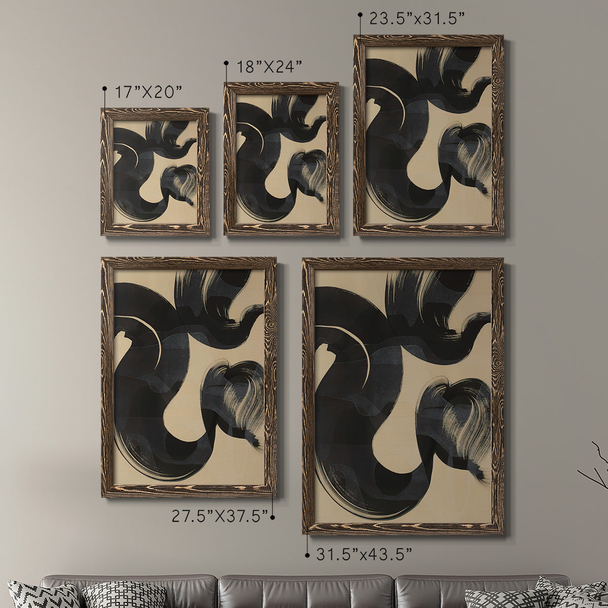 Sea Change I - Premium Framed Canvas 2 Piece Set - Ready to Hang