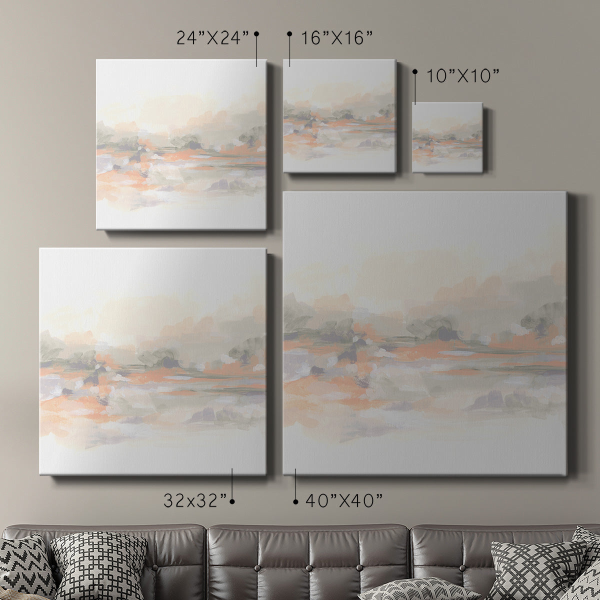 Blush Vista I - Canvas Art Print