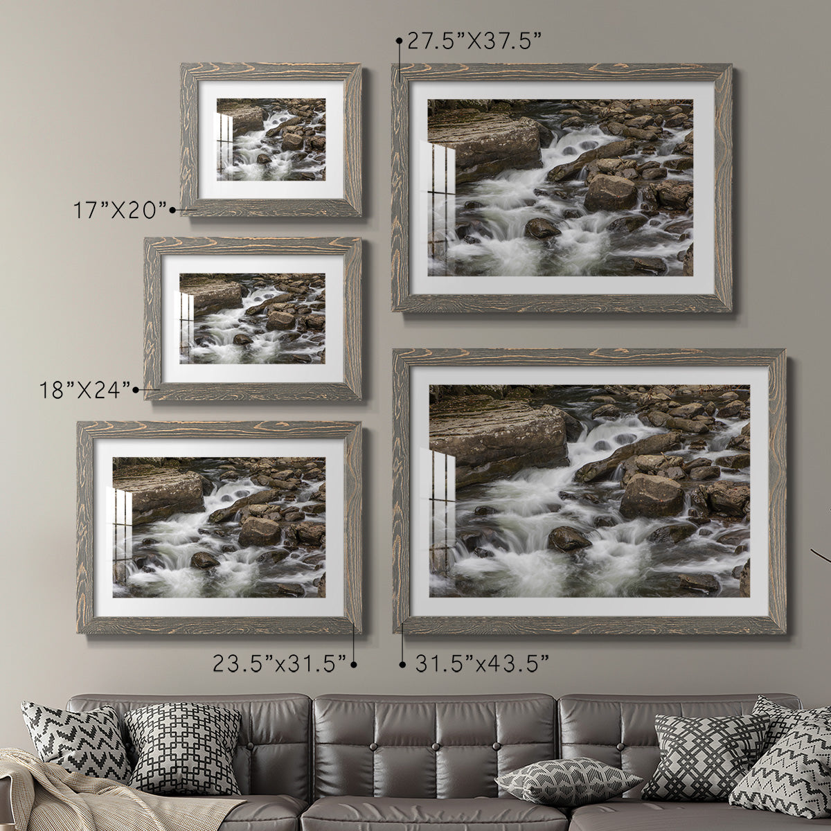 Rushing Calm-Premium Framed Print - Ready to Hang