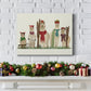 Llama Family Winter Sports - Premium Gallery Wrapped Canvas  - Ready to Hang